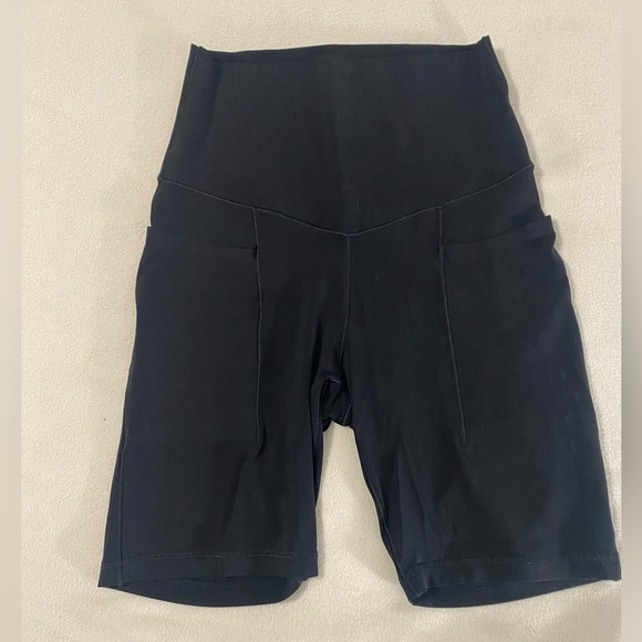 aerie Pants - aerie Black High-Rise Bike Shorts with pockets Small